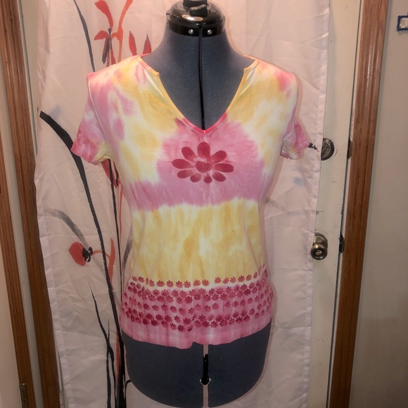 Tie dye flower baby tee - Picture 1 of 2